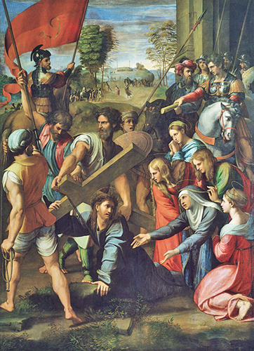 Raphael - Christ Falls on the Way to Calvary, Museo del Prado, Madrid, 1515.