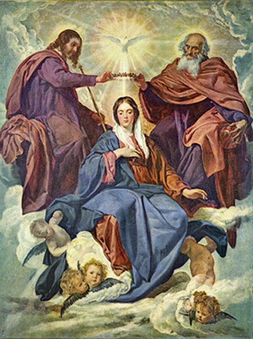 Diego Velazquez - The Coronation of the Virgin, Museo del Prado, 1645.