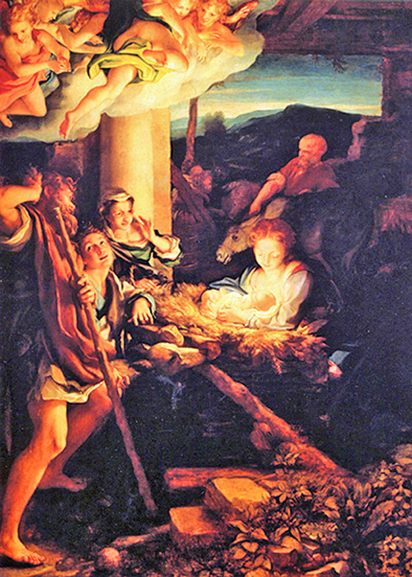 Antonio Allegri, known as Correggio - The Nativity (Holy Night), Gemäldegalerie Alte Meister, Dresden, 1530.