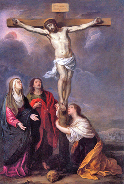 Bartolomé Esteban Murillo of Seville, Spain - Crucifixion of Jesus, Hermitage, St. Petersburg, Russia, 1682.