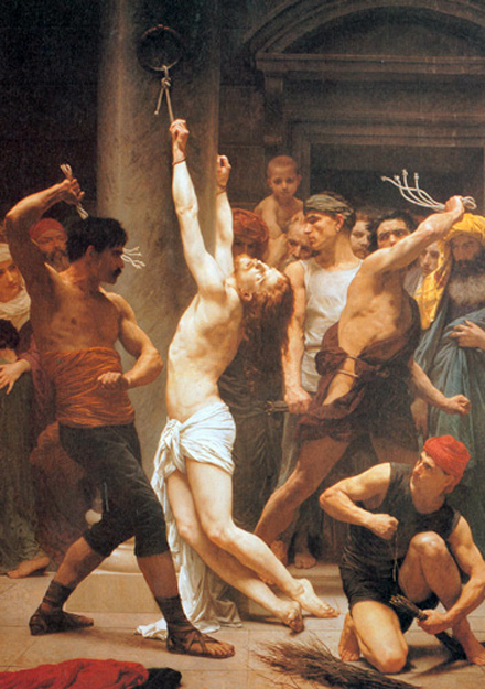 William Adolphe Bouguereau - The Scourging at the Pillar, La Rochelle Cathedral, France, 1880.
