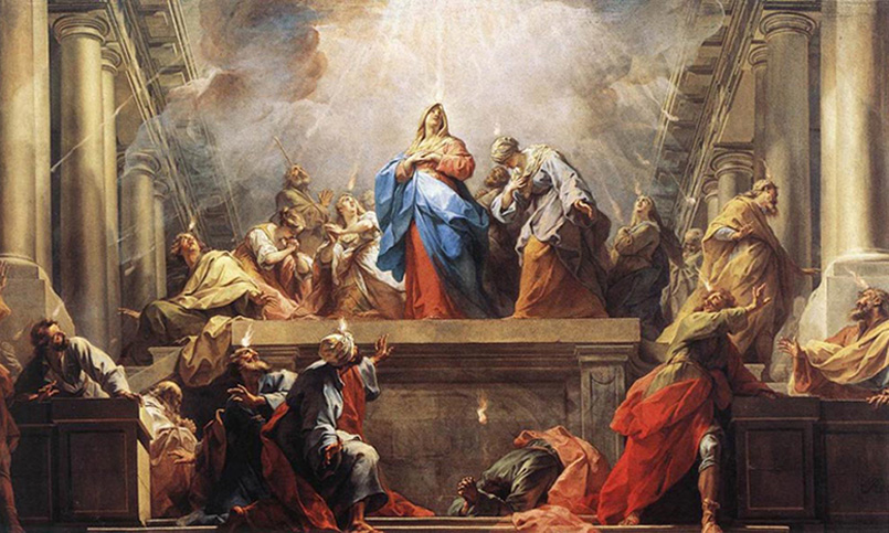 Jean Restout - The Pentecost (Acts 2:1-4), Musee du Louvre, Paris, 1732.