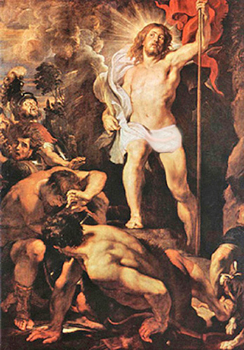 Pieter Paul Rubens - The Resurrection of Jesus Christ, Cathedral of Antwerp, Belgium, 1612.
