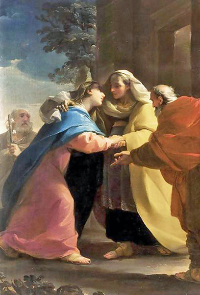 Ubaldo Gandolfi - The Visitation of Mary to her Cousin Elizabeth, Bologna, 1767.